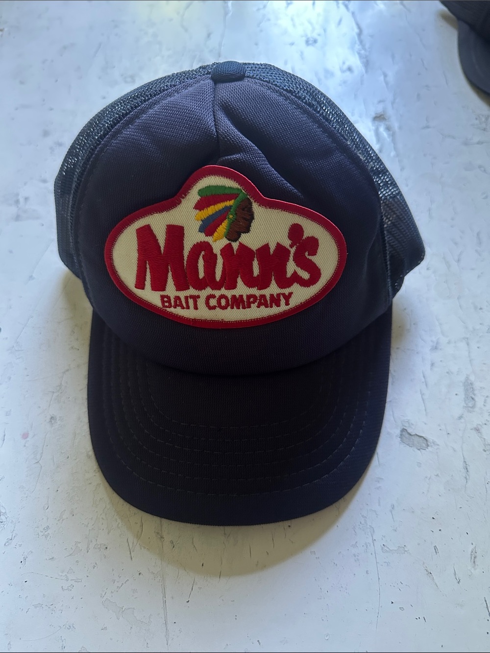 Navy Mesh Trucker Hat